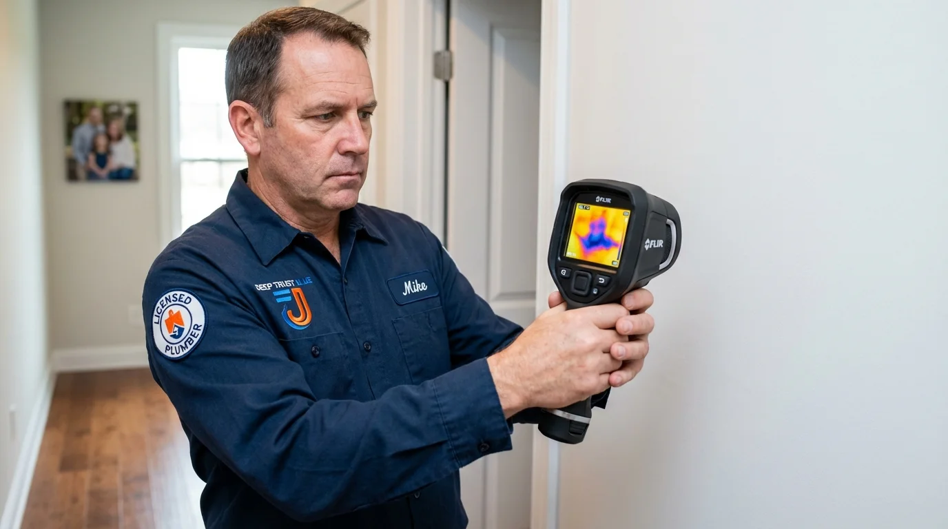 Thermal imaging leak detection by Johns Plumbing LLC in Brownsburg